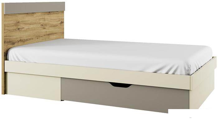 Кровать Anrex Modern 120S 707222 120x200 (дуб наварра/персидский жемчуг/ирландский ликер)