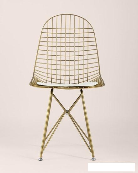 Стул Stool Group Eiffel (золотой/белая подушка)