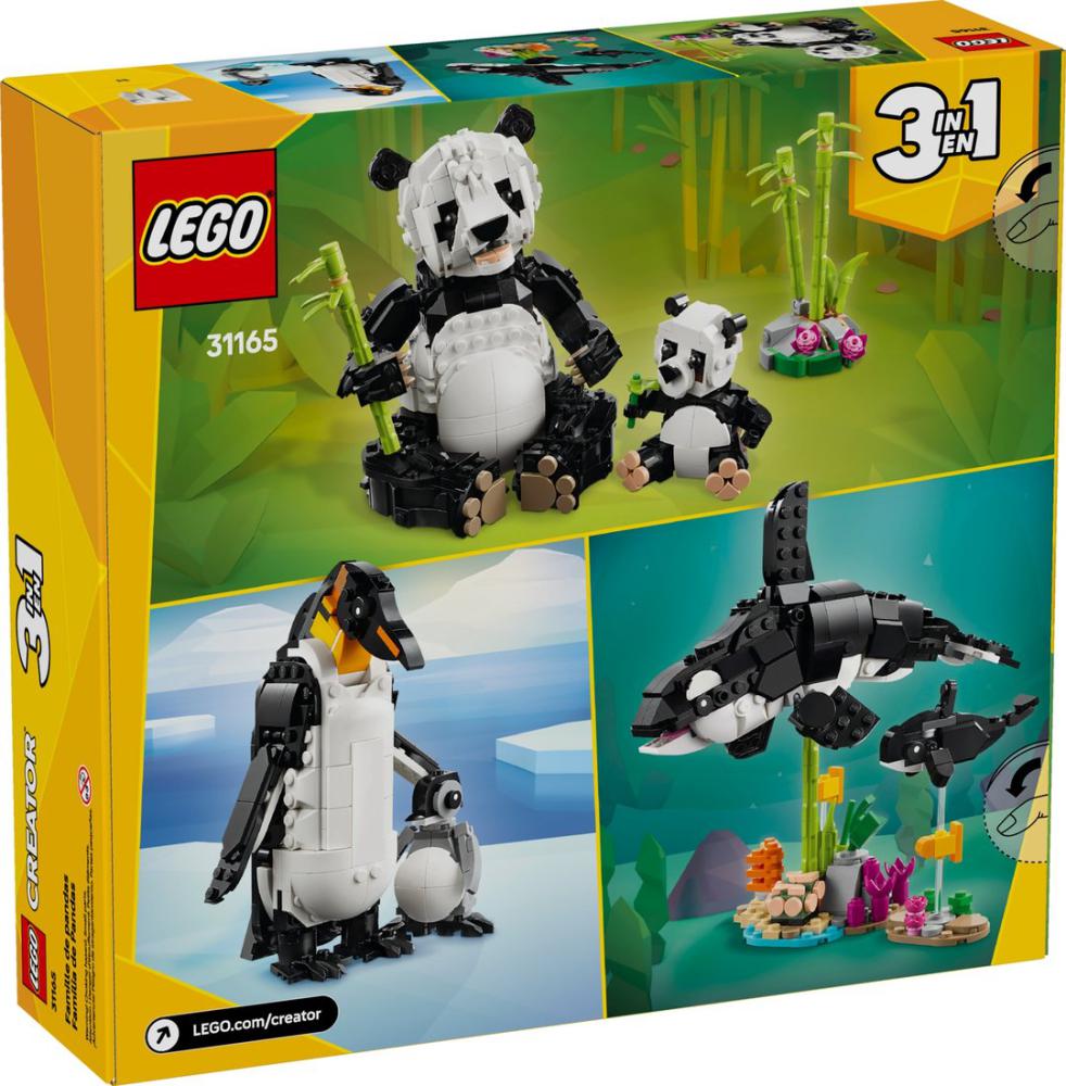Конструктор LEGO Creator 31165 Дикие животные семейство панд