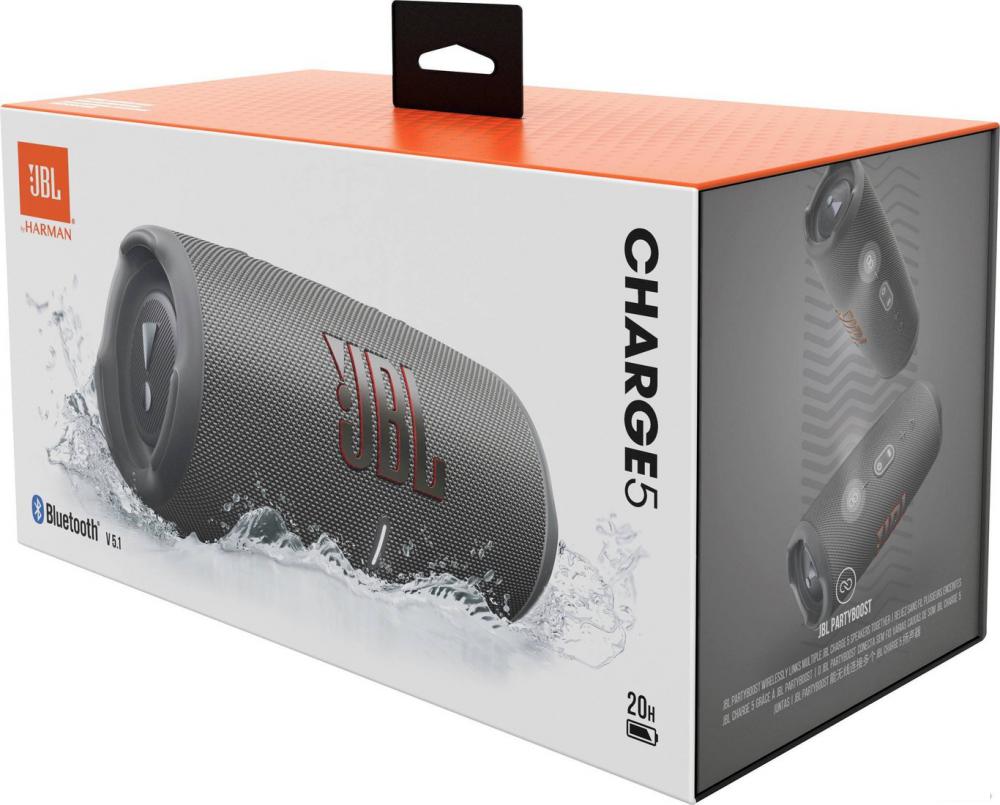 Беспроводная колонка JBL Charge 5 (серый)