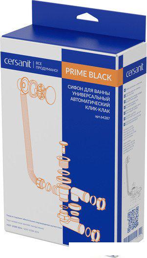 Ванна Cersanit Lorena 150x70 (с каркасом и сифоном Prime черный)