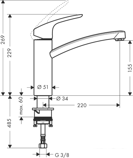 Смеситель Hansgrohe Focus 31806000