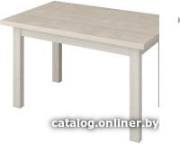 Кухонные столы и обеденные группы Senira Кастусь 120-160x75 (дуб выбеленный/белый)