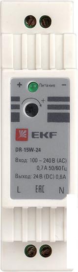 Блок питания на DIN-рейку EKF PROxima DR-15W-24