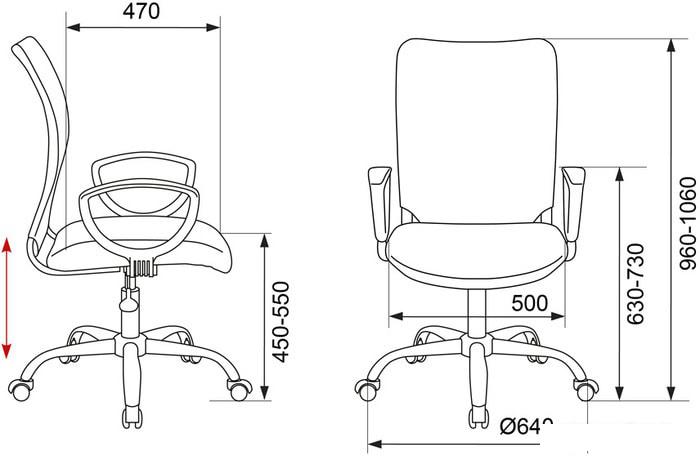 Офисное кресло Бюрократ CH-599AXSL/32G/TW-11 (черный/серый)