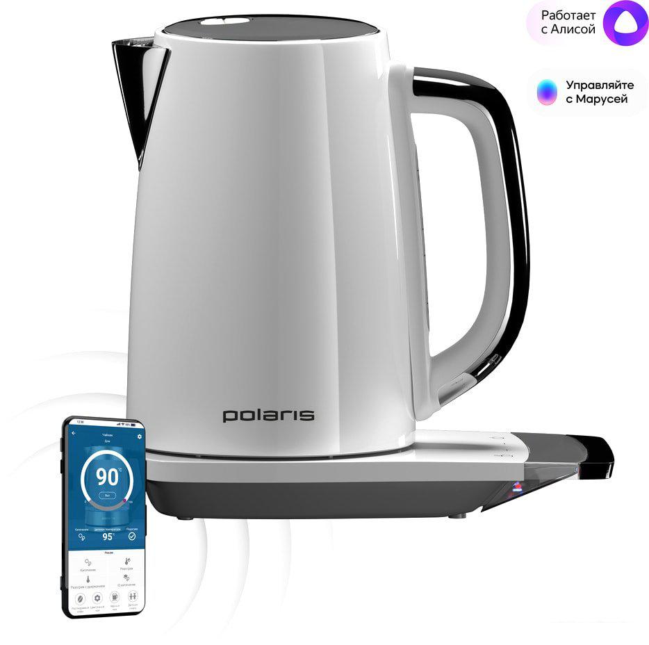 Электрический чайник Polaris PWK 1755CAD WIFI IQ Home (белый)