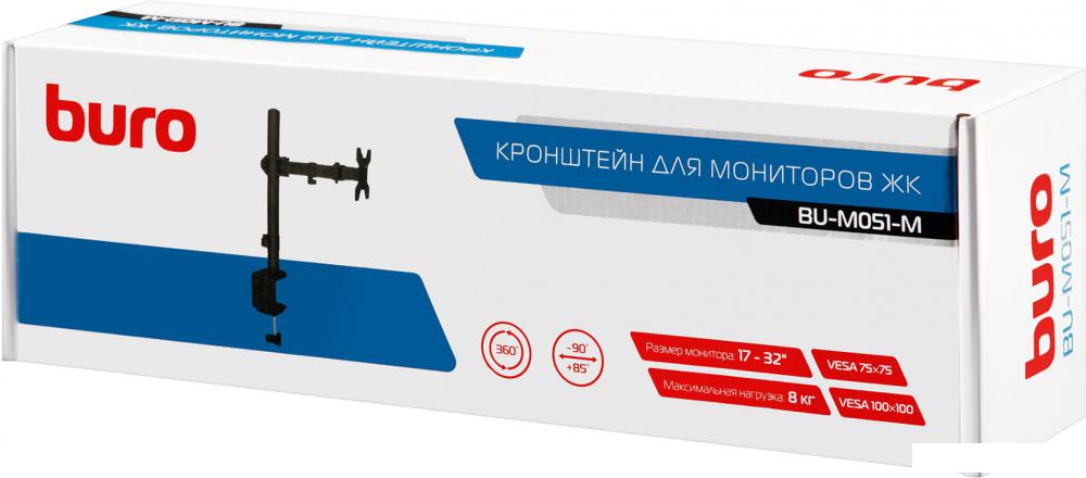 Кронштейн для монитора Buro BU-M051-M (черный)