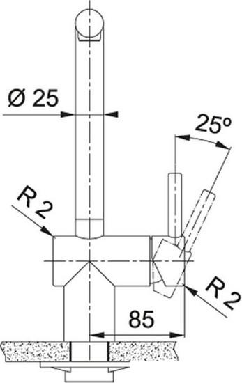 Смеситель Franke Atlas Neo 115.0628.207 (антрацит)
