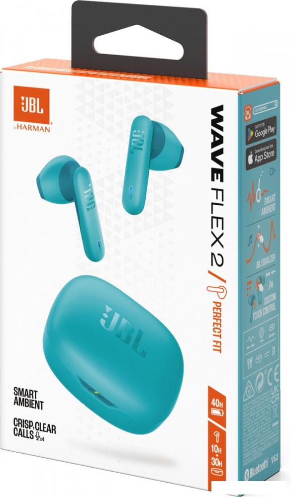 Наушники JBL Wave Flex 2 (голубой)
