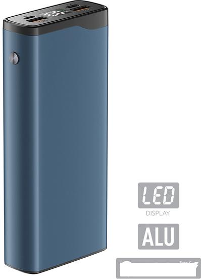 Внешний аккумулятор Olmio QL-20 20000mAh (голубой)