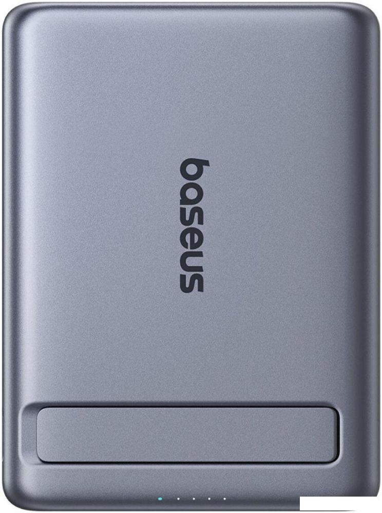 Внешний аккумулятор Baseus PicoGo AM31 Mini Magnetic Power Bank with Stand 20W 5000mAh (серый)