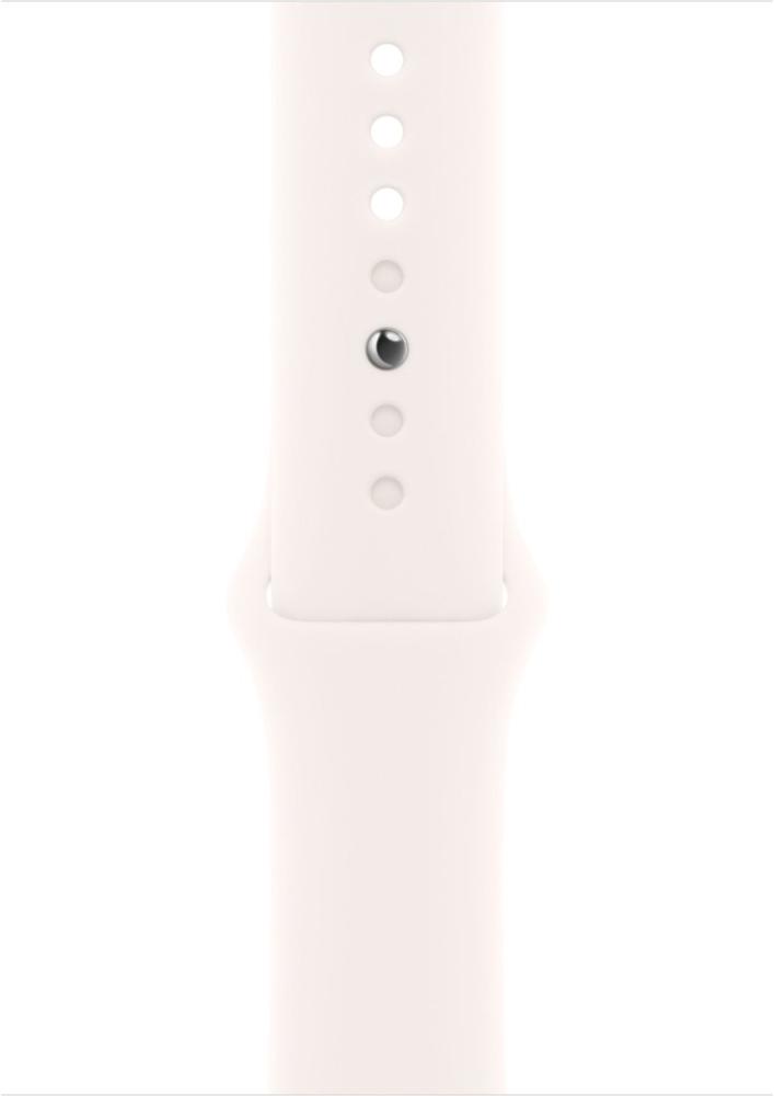 Умные часы Apple Watch Series 11 46 мм (алюминиевый корпус, розовое золото/легкие румяна, спортивный силиконовый ремешок M/L)