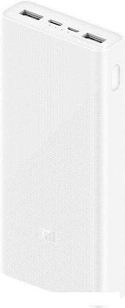 Внешний аккумулятор Xiaomi Mi Power Bank 3 PLM18ZM USB-C 20000mAh (белый, китайская версия)