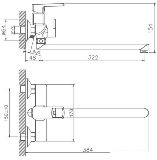 Смеситель Haiba HB22176