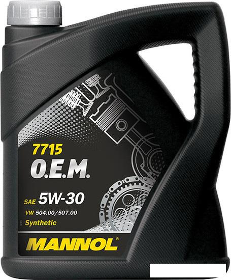 Моторное масло Mannol 7715 O.E.M. 5W-30 API SN/CF 5л [MN7715-5]