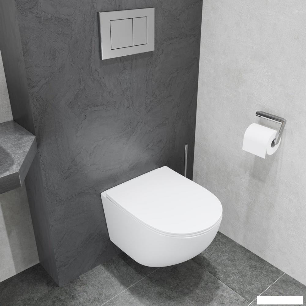 Унитаз подвесной Lauter Sulzdorf + GROHE Rapid SL 39504000 + панель GROHE 37131000 (белый с микролифтом)