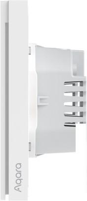 Выключатель Aqara Smart Wall Switch H1 двухклавишный без нейтрали (серый)