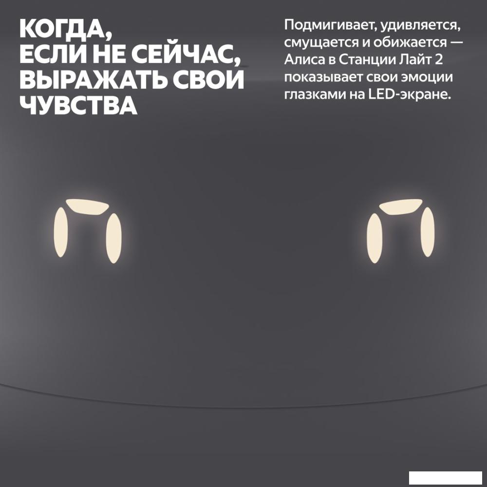 Умная колонка Яндекс Станция Лайт 2 (серый)