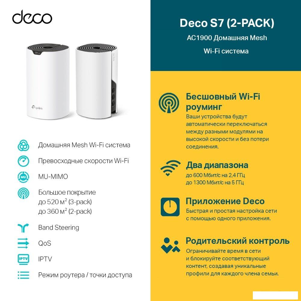 Wi-Fi система TP-Link Deco S7 (2 шт)