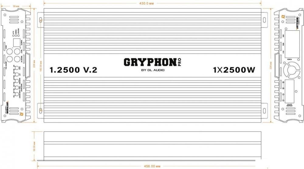 Автомобильный усилитель DL Audio Gryphon Pro 1.2500 V.2