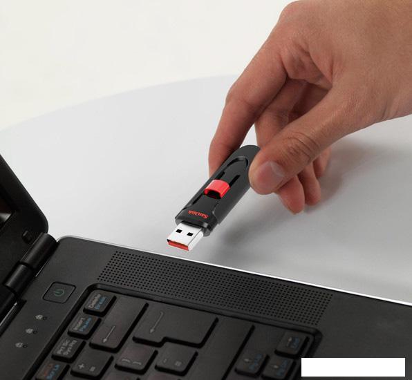 USB Flash SanDisk Cruzer Glide 128GB (черный) [SDCZ600-128G-G35]