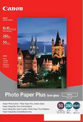 Фотобумага Canon Photo Paper Plus Semi-Gloss SG-201 10x15 50 листов (1686B015)
