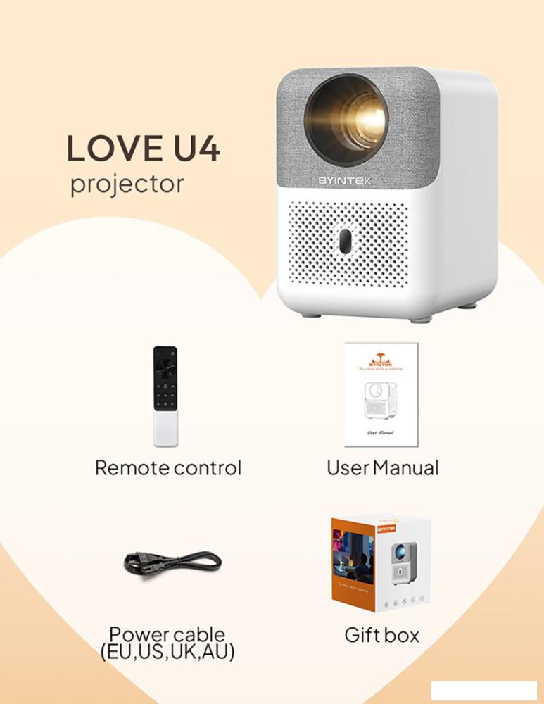 Проектор Byintek Love U4
