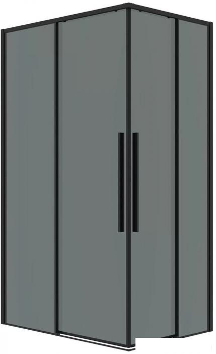 Душевая дверь Grossman Galaxy 90x195 1/2.K33.01.90.21.10 (черный матовый/тонированное стекло)