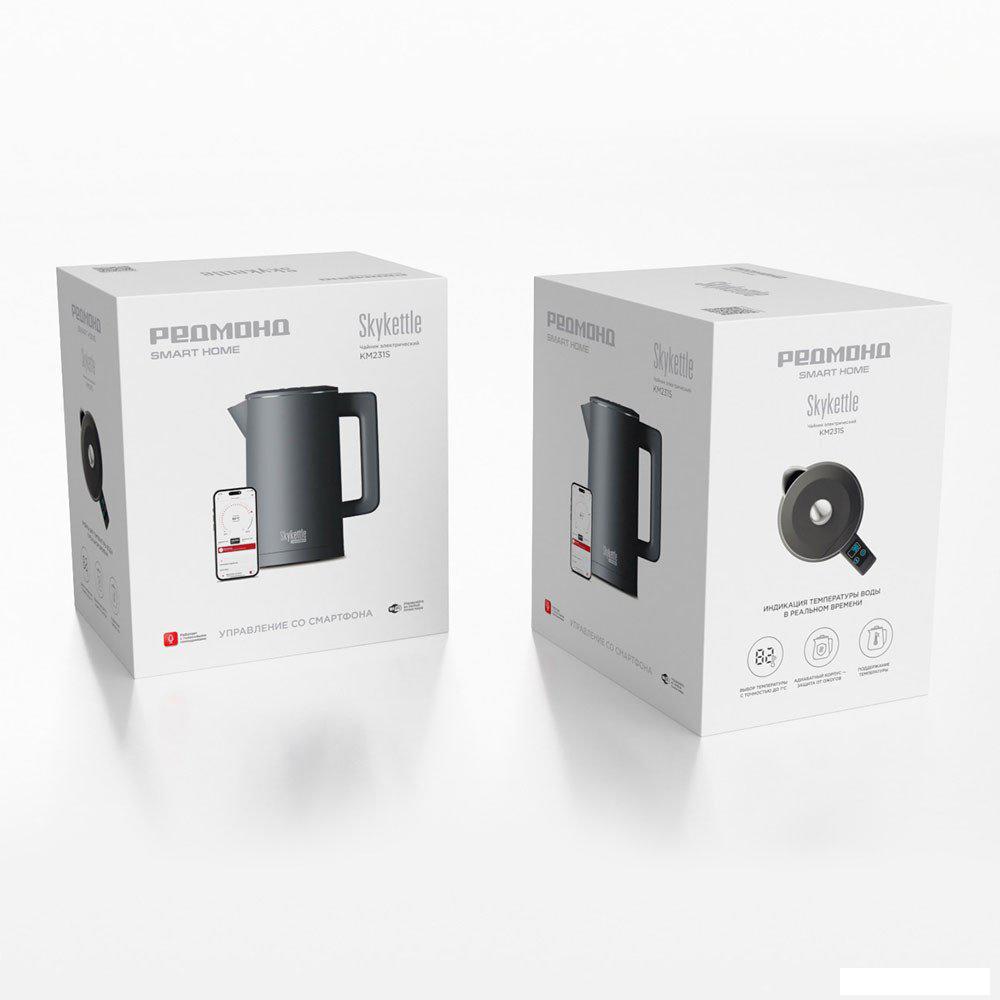Электрический чайник Redmond (Редмонд) SkyKettle KM231S (серый)