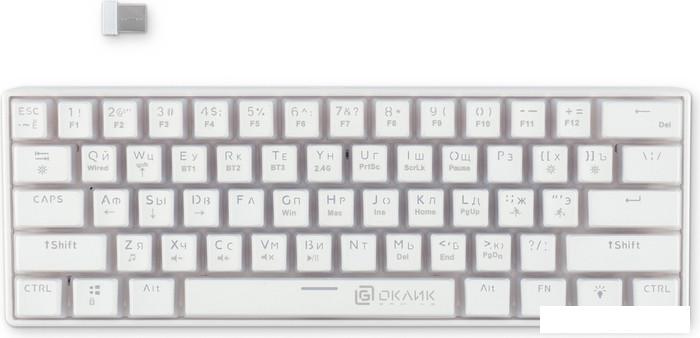 Клавиатуры Оклик K763W (белый)
