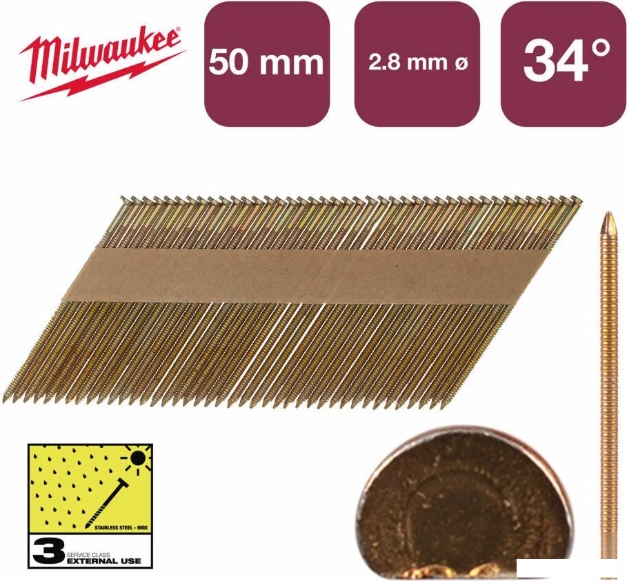 Гвозди для пистолета Milwaukee 4932492613