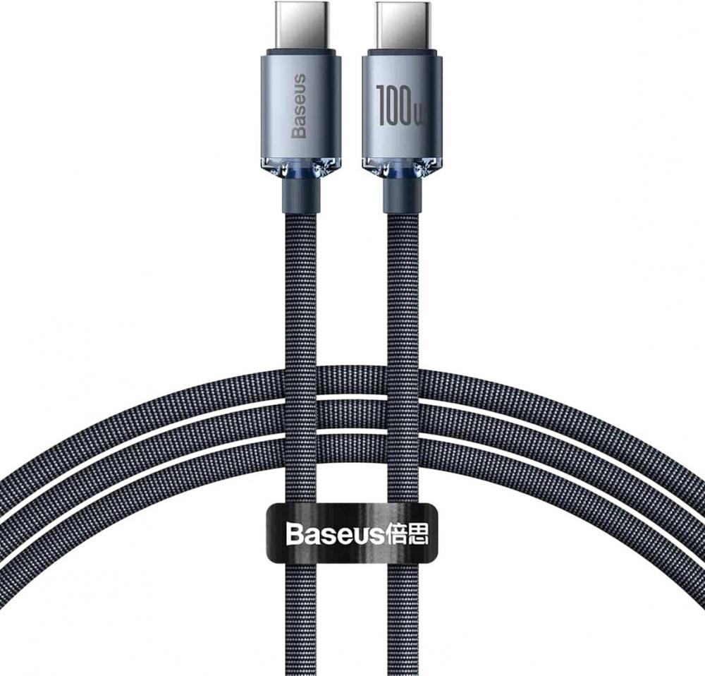 Кабель Baseus CAJY000701 USB Type-C - USB Type-C (2 м, черный)