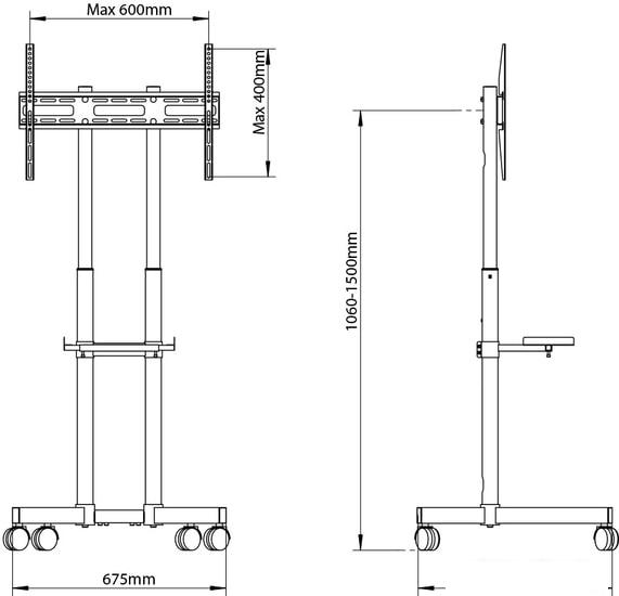 Кронштейн Arm Media PT-Stand-7 (черный)