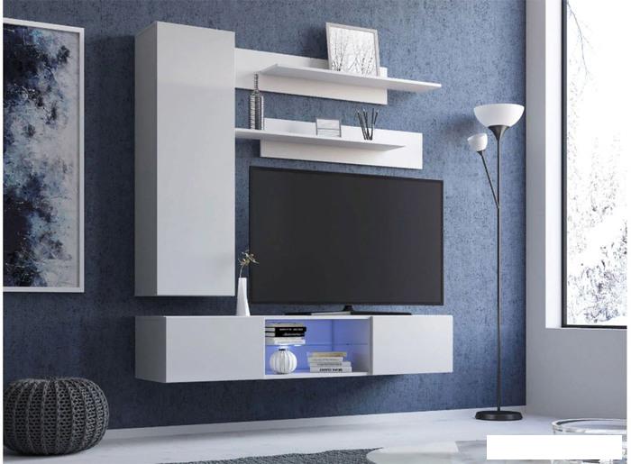 Полка НК-Мебель Point Тип-33 (белый/белый глянец)