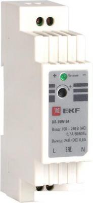 Блок питания на DIN-рейку EKF PROxima DR-15W-24