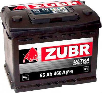 Автомобильный аккумулятор Zubr Ultra (55 А/ч)