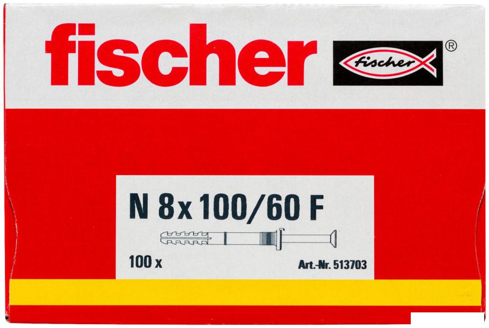 Дюбель-гвоздь Fischer N 8 x 100/60 F 513703 (100 шт)