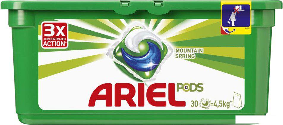 Капсулы для стирки Ariel Все в 1 Горный родник (30 шт)