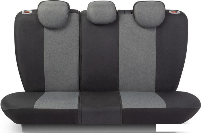 Комплект чехлов для сидений Autoprofi Linen LIN-1505 (черный/темно-серый)