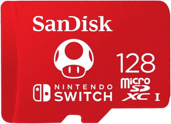Карта памяти SanDisk Nintendo Switch Licensed Card Super Mario Edition microSDXC 128GB SDSQXAO-128G-GN3ZN