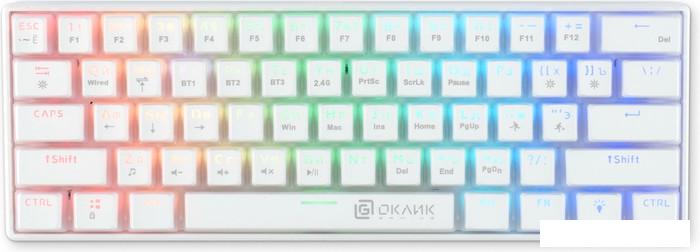 Клавиатуры Оклик K763W (белый)