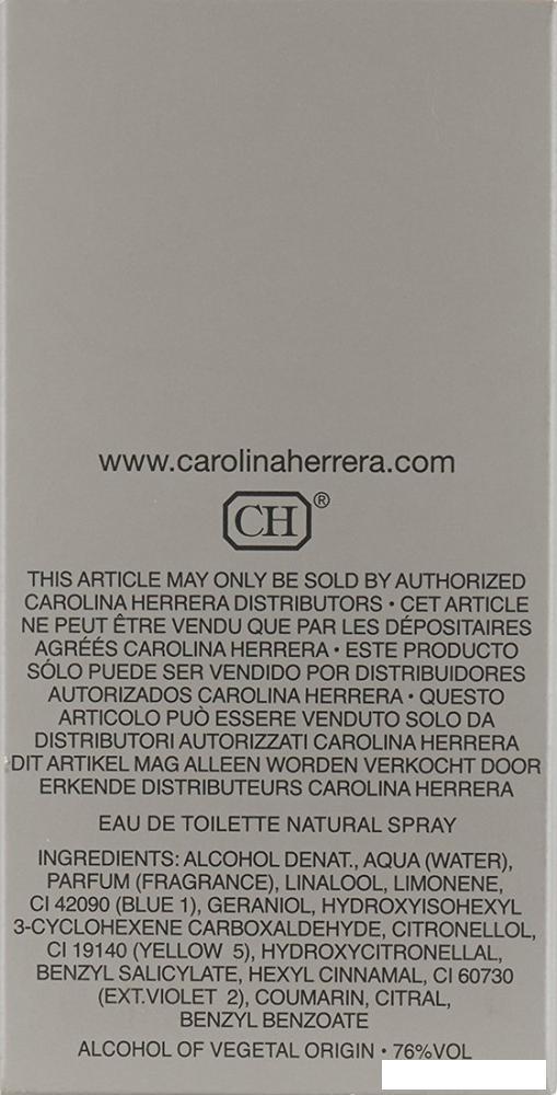 Туалетная вода Carolina Herrera 212 NYC MEN EdT (30 мл)
