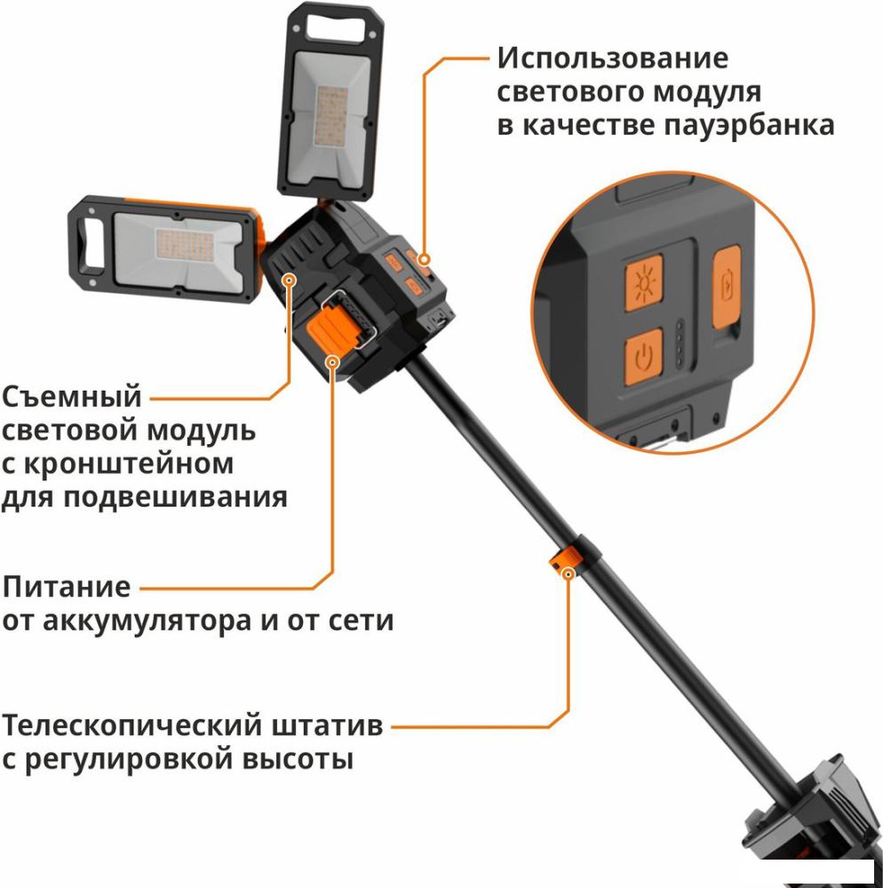 Фонарь MaxPiler MTWL-04 (18B, без АКБ)