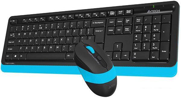 Офисный набор A4Tech Fstyler FG1010 (черный/синий)
