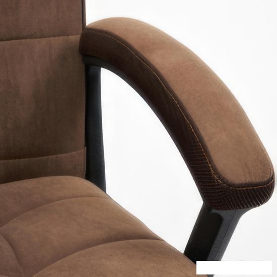 Офисное кресло TetChair Trendy (флок/ткань, коричневый)