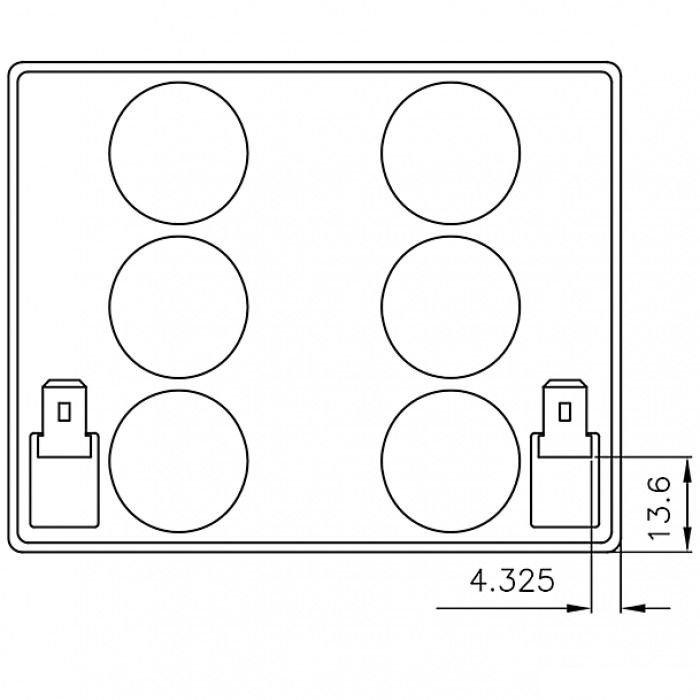 Аккумулятор для ИБП CSB Battery HR1227W F2 (12В/6.5 А·ч)