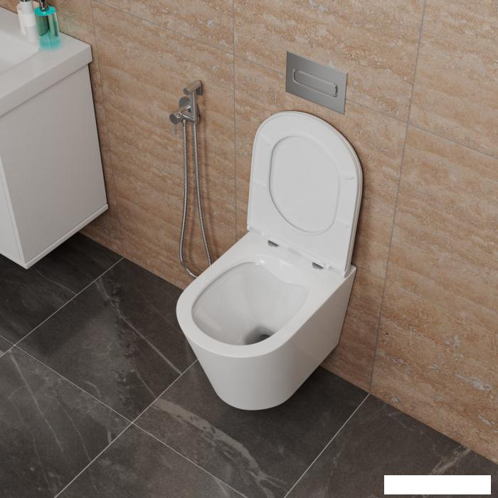 Унитаз подвесной D&amp;K Venice DT1026016 (белый, сиденье микролифт)