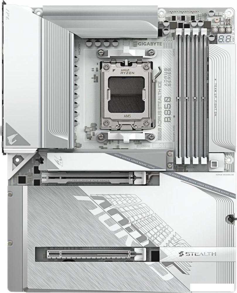 Материнская плата Gigabyte B850 Aorus Stealth Ice