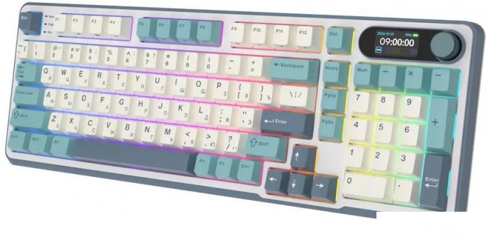 Клавиатура Royal Kludge RK-S98 RGB Light Cloud (RK Brown)