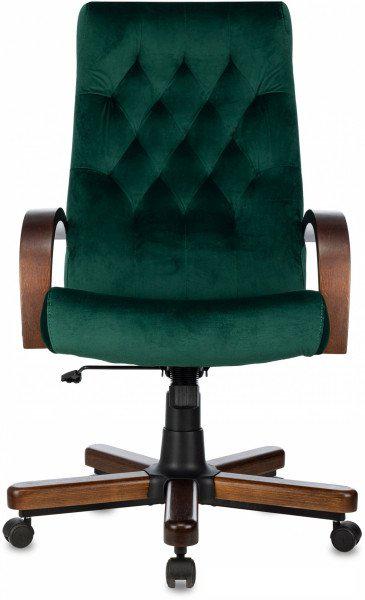 Офисное кресло Бюрократ T-9928WALNUT Fabric (зеленый Italia Green/дерево)